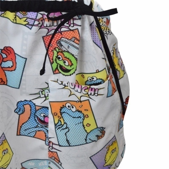 Sesame Street Mock Wrap Scrub Top, Medium - Picture 10 of 11